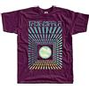 Chengren Tame Impala V3 Psycho Rock Band T-Shirt (Borgogna Nero Zink Bianco) Viola, Nero , XL
