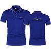 KHUYTRP T-Shirt Polo da Golf da Uomo - Stampa Moto Guzzi T-Shirt Estive Pullover Maglietta Sportiva Polo da Ciclismo Ragazzi- Blue||XL
