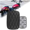 DREAMIZER Sedile a Ventosa per moto, Sellino Moto Sedile Passeggero Custom 8 Ventosa Solo Posteriore Sedile Passeggero Sellino Compatibile con Harley Sportster XL883 1200 Dyna Softail Chopper Custom