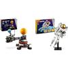LEGO Technic Pianeta Terra e Luna in Orbita, Giochi Spaziali per Bambini e Bambine & Creator 3 in 1 Astronauta Spaziale Trasformabile in Cane Giocattolo