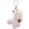 NICI- Portachiavi Unicorno Theodor con Coccinella 10cm Bianco-Delizioso Ciondolo in Forma di Animale in Morbido Peluche con Anello per cordini e Pendenti, Colore, 61386