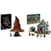 LEGO Harry Potter Cappello Parlante di Hogwarts con Stemma delle Case e 31 Suoni Casuali & Harry Potter La Capanna di Hagrid: una Visita Inattesa, Giochi per Bambini e Bambine
