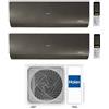 Haier Climatizzatore Dual Split Flexis Plus Black 7+15 Con 2U50S2SM1FA-3 Inverter Wi-Fi Classe A++ ,
