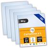perfect line 100 DIN-A4 Cartelline a L trasparenti, raccoglitore documenti zigrinato, cartellina portadocumenti a4 valide per documenti ufficiali, Made in EU