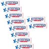 Perfetti Van Melle Brooklyn® | Brooklyn Gustolungo Menta Verde | Chewing Gum in Lastrine Aroma Menta - 10 Stick (250 Gr - 90 Gomme)
