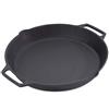 ECHTWERK Padella da portata in ghisa smaltata con due manici laterali, 35 x 5 cm, padella in ghisa per friggere e brasare, padella adatta al falò, al barbecue, al forno o ai fornelli