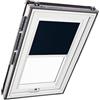 Roto Tenda Oscurante Originale Roto ZRV - Guide di Scorrimento Laterali Bianco - per Finestre da Tetto delle Serie R6/R8, i8 e Classic 64/84 - Dimensioni 114/078 | 11/07 - Colore del Tessuto Blu