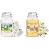 Yankee Candle Candela profumata | Giara grande Clean Cotton | Candele a lunga combustione & Candela profumata | Giara grande Cupcake alla vaniglia
