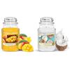 Yankee Candle Candela Profumata In Giara Grande, Latte Di Cocco, Durata Fino A 150 Ore & Candela Profumata In Giara Grande, Salsa Di Mango Alla Pesca, Durata Fino A 150 Ore