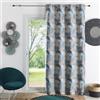 HomeMaison.com Tenda di arredo - Tenda Jaquard - Tenda di lino - Tenda oscurante - Tenda blu artico, tenda 140 x 260