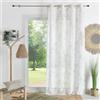 HomeMaison.com Tenda in Etamina - Tenda stampata - Tenda oscurante - Tenda di bambù - Tenda 140 x 240