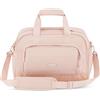 Larkson Weekender Donna e Uomo Rosa - Finja Medium - Elegante Borsa da Viaggio a Mano con Scomparto per Scarpe - Sacca da Viaggio in PET riciclato - Repellente all'Acqua