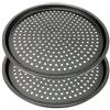 Space Home LS Kitchen - 2x Teglie per Pizza - Teglia per Pizza - Teglia Forno Rotonda - Set 2 Teglie Antiaderenti da Forno - Teglia Rotonda - Acciaio al Carbonio - 29 cm