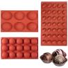 Wekuw 3 Pcs Stampi in Silicone Emisferico Strumento di Cottura (2.5cm,3.8cm,6.5cm)