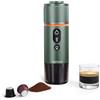 COTGCO Macchina per Caffè Espresso Portatile: Caffettiera Elettrica Ricaricabile Autoriscaldante(Verde)