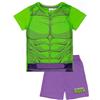 Marvel Hulk Set Pigiama per Ragazzi | T-Shirt e Pantaloncini Hulk per Bambini Pjs | Design Potente Verde e Viola | Merce Ufficiale Regalo Perfetto per Piccoli Supereroi