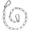NQEUEPN Lucchetto a Catena per Cancello, 51cm Catena Chiusura Cancello con Moschettoni Doppia Estremità Lucchetto Catena Cancello Acciaio Inossidabile per Recinzioni Esterne, Gabbie Animali Domestici