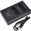 DSTE Electron DSTE EN-EL14 Batteria USB Dual Quick Charger compatibile per Nikon D3400, D5300, D5500, D5600, D3500, D5200, D5100, D3200
