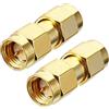 TengKo RF connettore coassiale adattatore SMA coassiale Jack connettore SMA maschio a maschio SMA (2-pack)