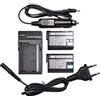 DSTE 2-pacco EN-EL15 ENEL15 Ricambio Batteria + DC113E Caricabatteria Compatibile per Nikon D600 D610 D750 D800 D800E D810A D850 D7000 D7100 D7200 D7500