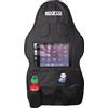 Sparco Organizer Porta Oggetti per Sedile Anteriore Auto Universale con Porta Tablet Nero