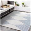 Livabliss Sevilla Tappeto da Esterno ed Interni Tappeto Esterno Terrazzo Moderne, per Giardino, Balcone, Stile Boho Tappeti Ampi Dimensioni, 130x180 cm Blu e Avorio