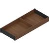 Blum AMBIA-Line, cornice per cassetti da cucina, larghezza 200 mm, lunghezza 472 mm, altezza 50 mm, con fondo, design in legno, noci Tennessee, 1 organizer da cucina
