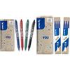 Pilot FriXion, 2 set da 3 Ricariche per penna cancellabile Frixion Ball & Frixion Ball Clicker, Set Di 4 Penne A Scomparsa