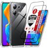 LeYi Cover per Redmi Note 13 4G Trasparente (Non per 5G) con 2 Vetro Temperato [Protezione Fotocamera] Custodia Silicone Soft TPU Bumper Originale Slim Crystal Antiurto Case Xiaomi Redmi Note13