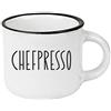 Grafik Werkstatt Grafik-Werkstatt Tazza da caffè vintage, mini tazza in ceramica, 95 ml, Chefpresso