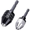 Shallho Mandrino per trapano senza chiave 0,8 - 8 mm, 0,3 - 3,6 mm Attacco esagonale da 1/4 pollici Adattatore per trapano a cambio rapido Convertitore Prolunga Adattatore cacciavite per trapano per