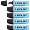STABILO Set di 5 evidenziatori Boss Original, Pastello fresco di blu