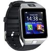 Winnes Orologio intelligente da donna, uomo bambino, orologio smart watch con fotocamera per Android iOS (nero)