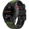 iPartsonline Cinturino sportivo compatibile con Garmin Tactix 7 Pro/Epix Gen 2/Fenix 7X/6X/5 QuickFit 22 mm/26 mm, cinturino di ricambio in silicone