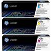 HP Inc CF253XM - HP 201X MULTIPACK CIANO MAGENTA GIALLO [3X2300 PAGINE]