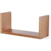 MODULARREDO | COM, Mensola da Muro, Libreria da Parete, Libreria Sospesa, Scaffale, 42x18.5x14.8 cm, Ciliegio, Kit Tasselli Incluso - Made in Italy