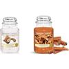 Yankee Candle Candela profumata in giara grande | Coperta morbida | Durata Fino a 150 Ore & Candela Profumata In Giara Grande | Bastoncino Di Cannella | Durata Fino A 150 Ore