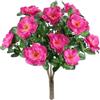 Flair Flower Mazzo di Fiori Artificiali di Seta, Fiori Artificiali, Bouquet di Fiori Artificiali, Bouquet, Piccolo Mazzo di Fiori, per Matrimonio, casa, Decorazione da Tavolo, Rosa