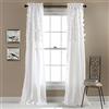 Lush Decor Avery Finestra Tende, 84 da 137,2 cm, Bianco, Set di 2
