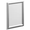 Durable Cornice a scatto in alluminio A4, portadocumenti da parete, espositore da parete, include bande biadesive e kit di viti, argento, 479623