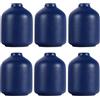 QIANLING Set di 6 vasi in ceramica blu navy, vaso da fiori moderni bohémien per tavolo, ufficio, soggiorno, fattoria, centrotavola, matrimonio