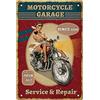 SUPERDANT Cartello in Metallo Moto Garage Open 24/7 Segno di Latta con Placca Murale Ragazza Donna Sexy sulla Moto Targhe in Metallo Divertente Vintage Poster Da Parete per Bar Man Caverna