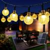 VIFLYKOO Catena Luminosa Esterno Solare, 18M 100 LEDs Luci Stringa Solare Cristallo Globo IP65 Impermeabili 8 Modalità Luci da Esterno per Giardino, Terrazza, Balcone, Matrimonio, Festa, Calda Bianca