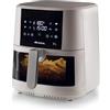 Ariete 4630 Friggitrice ad aria 9L, 1500W, Capacità 9L, 8 programmi, Funzione Grill, Fino a 3.5 kg di fritto Temperatura fino a 200°C, Cestello trasparente, Bianco