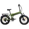 EMG Fat Bike EMG Bomber 250W Telaio 17" Pieghevole Ruota 20" Freni a Disco Cambio Shimano Batteria 36V 10AH Verde - 20FB03