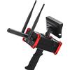 DWMD AKS Metal Detector,Portata 100 M profondità 16 M A Lungo Raggio Portatile Professionale Ad Alta Sensibilità Ricaricabile Rilevatore di Tesori in Metallo Sotterraneo Scanner Dorato Diamante con(EU)