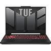 ASUS TUF Gaming A15 FA507NU#B0CQ2PZDQK, Notebook con Monitor 15,6" FHD Antiglare, 144Hz, Processore AMD Ryzen 5 7535HS/H, RAM 16GB, 512GB SSD PCIE, NVIDIA GeForce RTX 4050 6GB, Win 11 Home, Grigio