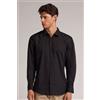 Intimissimi Camicia In Lino E Cotone Nero