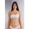 Intimissimi Reggiseno A Fascia Ilaria In Microfibra Ultralight Bianco