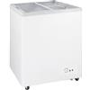 Ristoattrezzature Modello: 115252949152012,Congelatore a pozzetto 78x68x83,2h cm 200 lt -18 -22°C con ante in vetro scorrevoli